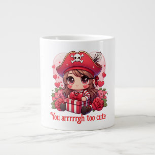 Niedlicher Valentinstag Jumbo-Tasse