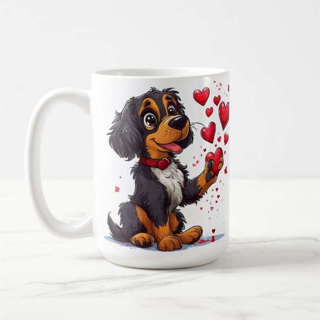 Niedlicher Valentinstag Kaffeetasse (Links)