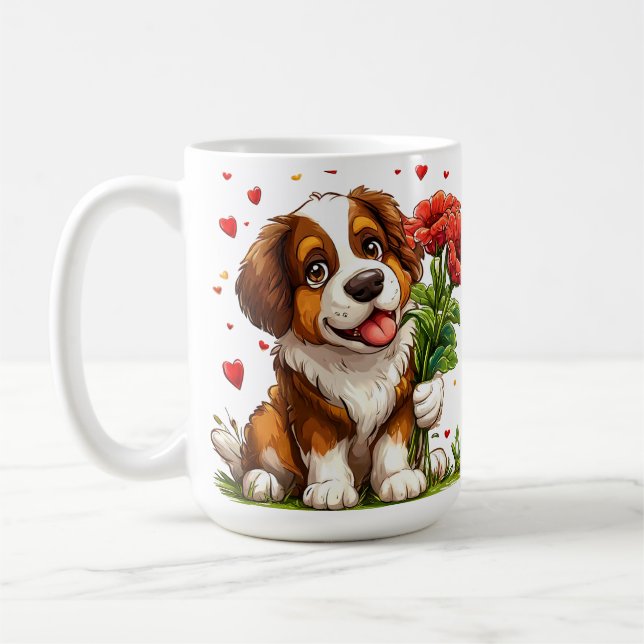 Niedlicher Valentinstag Kaffeetasse (Links)