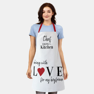 Niedlicher Valentinstag Liebe Schürze