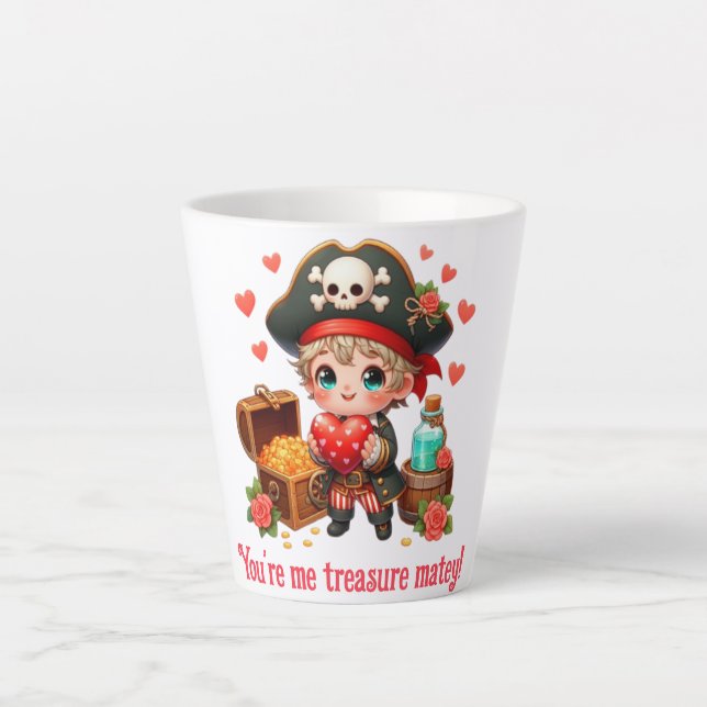 Niedlicher Valentinstag Milchtasse (Vorderseite)
