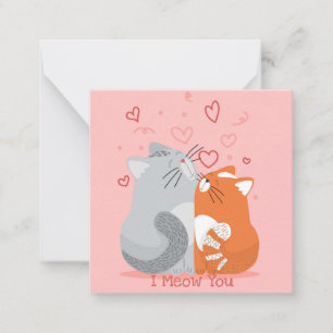 Niedlicher Valentinstag Mitteilungskarte