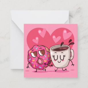 Niedlicher Valentinstag Mitteilungskarte