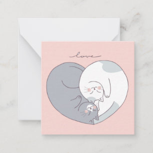 Niedlicher Valentinstag Mitteilungskarte