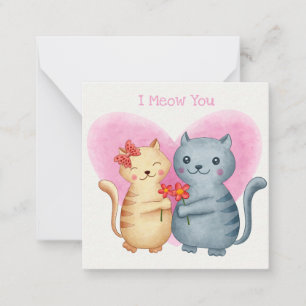 Niedlicher Valentinstag Mitteilungskarte