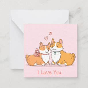 Niedlicher Valentinstag Mitteilungskarte