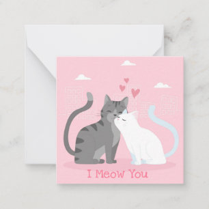 Niedlicher Valentinstag Mitteilungskarte