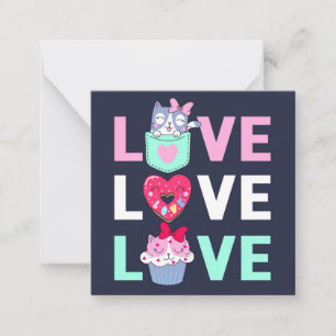 Niedlicher Valentinstag Mitteilungskarte