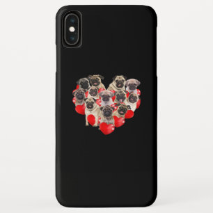 Niedlicher Valentinstag Mops Hund Herz Welpe Case-Mate iPhone Hülle