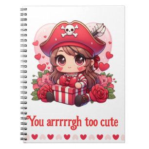 Niedlicher Valentinstag Notizblock