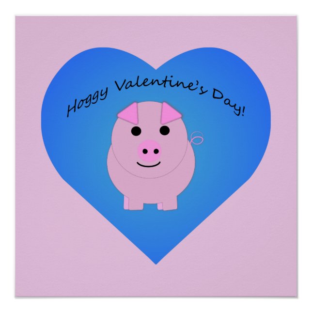 Niedlicher Valentinstag Poster (Vorderseite)