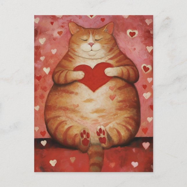 Niedlicher Valentinstag Postkarte (Vorderseite)