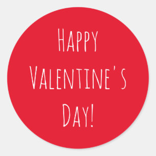 Niedlicher Valentinstag Runder Aufkleber