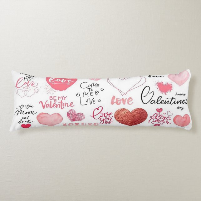 Niedlicher Valentinstag Seitenschläferkissen (Vorderseite)
