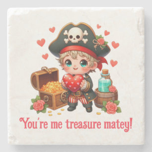 Niedlicher Valentinstag Steinuntersetzer