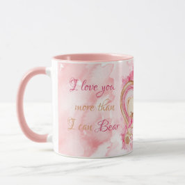 Niedlicher Valentinstag Teddybär Tasse