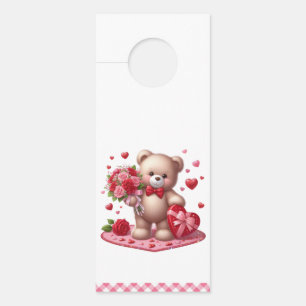 Niedlicher Valentinstag Teddybär Türanhänger