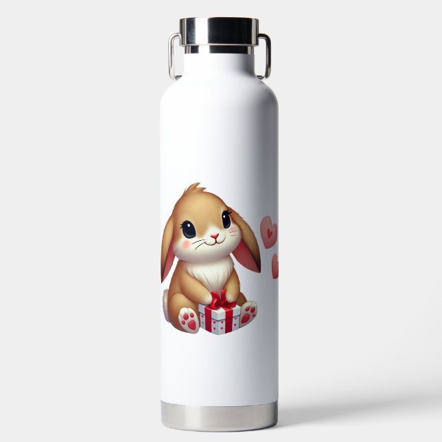 Niedlicher Valentinstag Trinkflasche (Vorderseite)