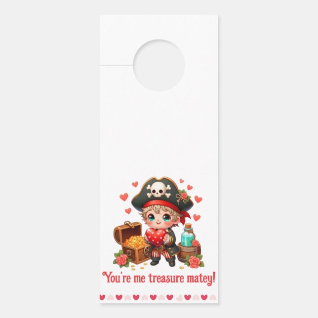 Niedlicher Valentinstag Türanhänger (Vorderseite)