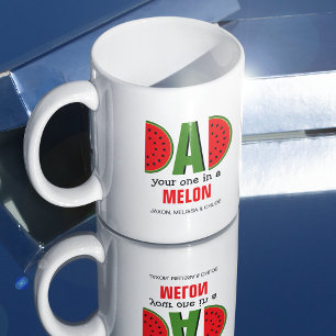 Niedlicher Vater "Dein in einem Melon"   Kindernam Kaffeetasse