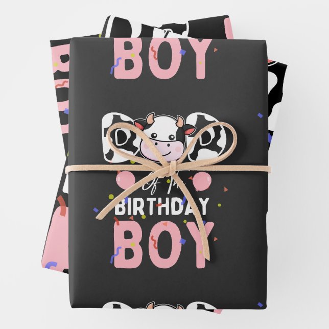 Niedlicher Vater der Jungtierfarm Geschenkpapier Set (Beispiel)