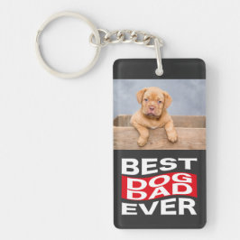 Niedlicher Vater für den besten Hund je Foto Schlüsselanhänger