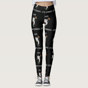 Niedlicher Vater kleiner Tornado für Tornado-Kinde Leggings