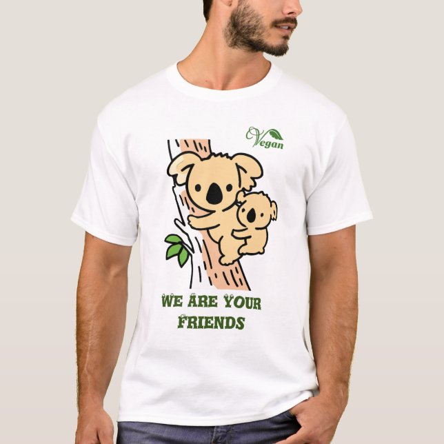 Niedlicher Vater Koala Bear mit Baby T-Shirt (Vorderseite)