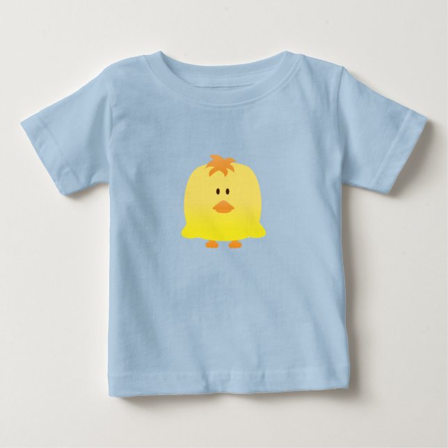 Niedlicher Vector Art of Baby Chicken Baby T-shirt (Vorderseite)