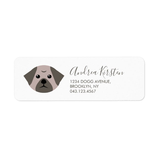Niedlicher Vector Mops (Vorne)