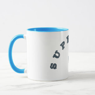 Niedlicher vektorCartoon-SuperVater Tasse