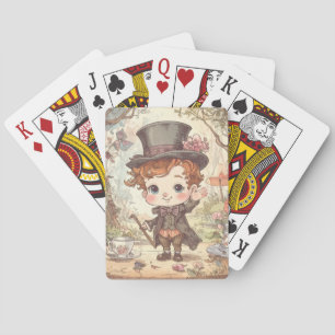 Niedlicher Verrückter Hatter Whimsical Wunderland  Spielkarten