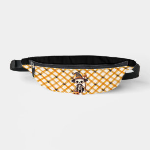 Niedlicher, verspielter Halloween-Skelett Bauchtasche