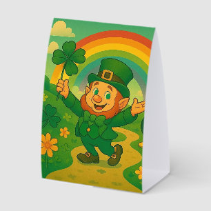 Niedlicher/verspielter Leprechaun St. Patrick's Da Tischaufsteller