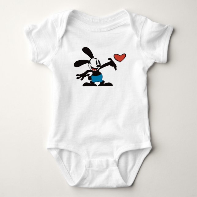 Niedlicher Vintager Cartoon Baby Strampler (Vorderseite)