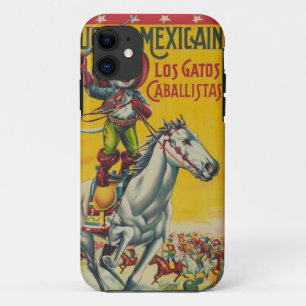 Niedlicher Vintager Cowboy-Katzen-Mexikaner Gatos Case-Mate iPhone Hülle