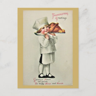 Niedlicher Vintager Erntedank Grüße Türkei Postkarte
