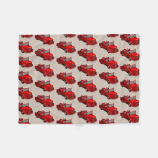 Niedlicher Vintager Feuerzug Fleecedecke