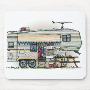 Niedlicher Vintager fünftes Mousepad