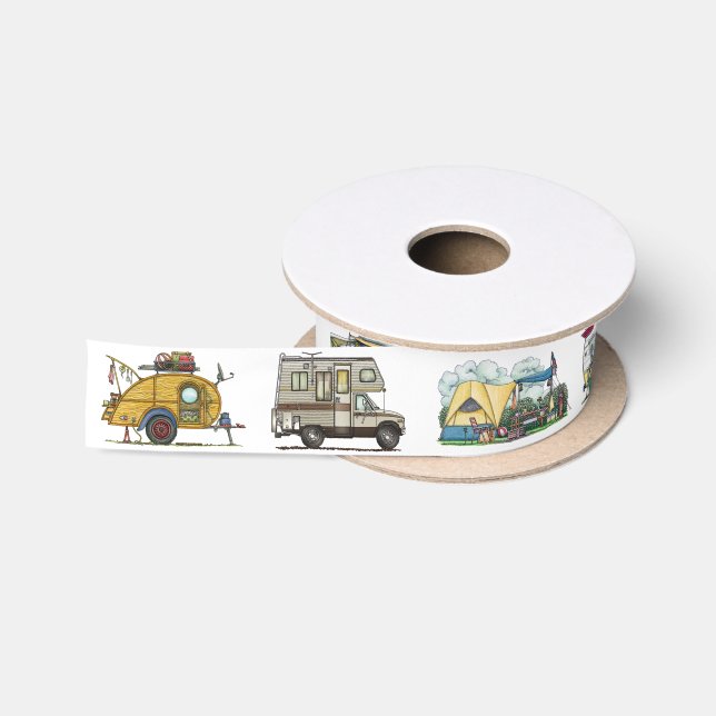 Niedlicher Vintager fünftes Satinband (Spule)