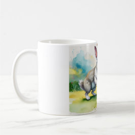 Niedlicher Vintager Osterhase Kaffeetasse