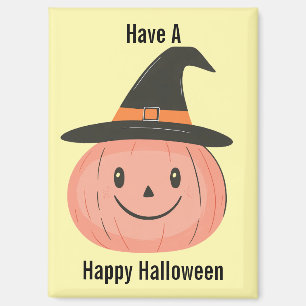 Niedlicher Vintager Pumpkin Hexenmagnet Magnet