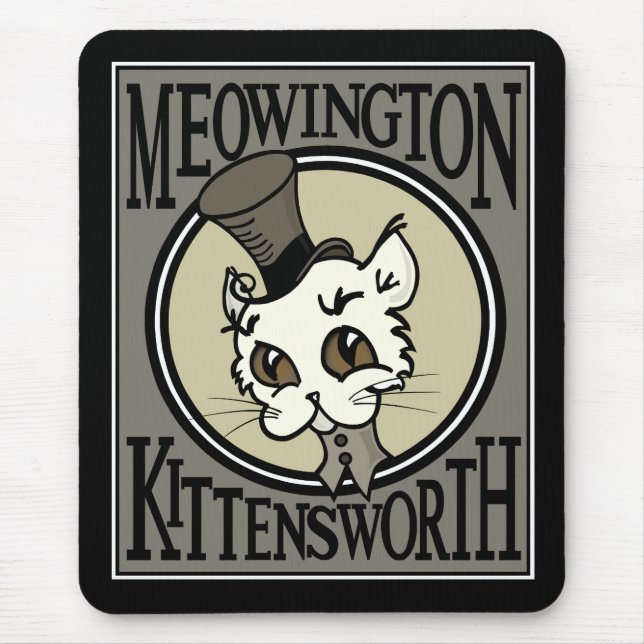 NIEDLICHER VINTAGER STYLE KITTY CAT-MAUSPAD MOUSEPAD (Vorne)