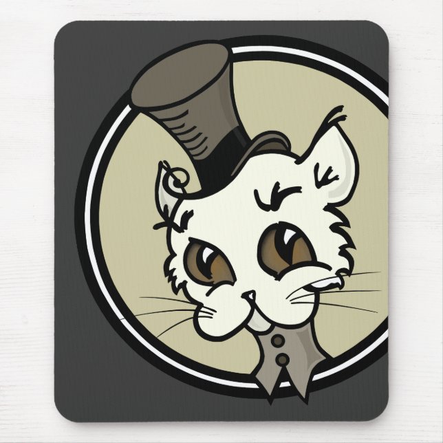 NIEDLICHER VINTAGER STYLE KITTY CAT-MAUSPAD MOUSEPAD (Vorne)