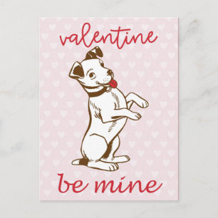 Niedlicher Vintager Valentinstag Postkarte