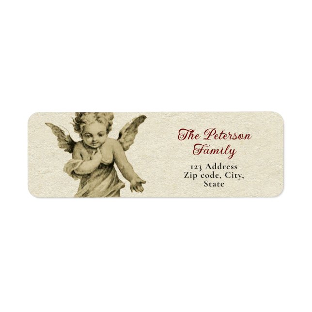 Niedlicher Vintager Viktorianischer Cherub Angel (Vorne)