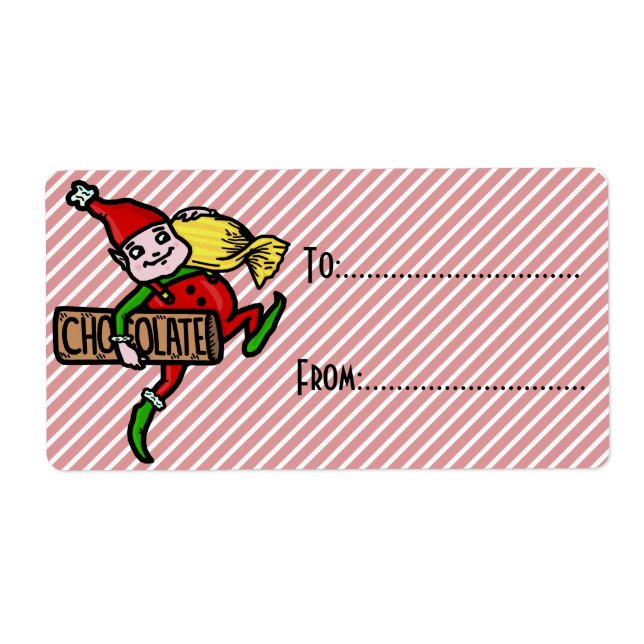 Niedlicher Vintager Weihnachtself individuell anpa (Vorne)