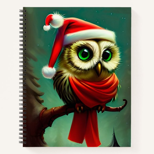 Niedlicher Vintager Weihnachtsfeiertag Notizbuch (Vorderseite)