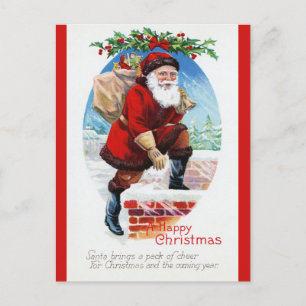 Niedlicher Vintager WeihnachtsWeihnachtsWeihnachts Postkarte