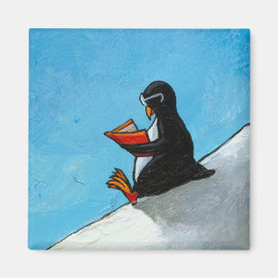 Niedlicher Vogel des Penguinkunst-Spaßes im Magnet